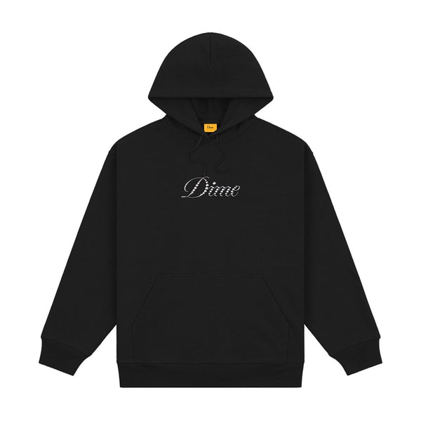 Dime Cursive French Terry Sweat A Capuche - Black - Streetart.fr
