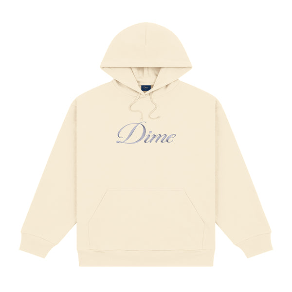 Dime Cursive Logo Hoodie Sweat A Capuche - Fog - Streetart.fr
