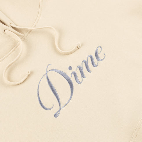 Dime Cursive Logo Hoodie Sweat A Capuche - Fog - Streetart.fr