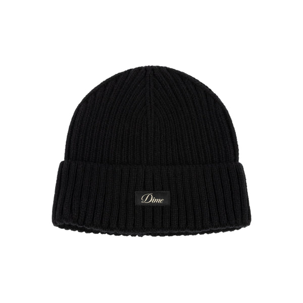 Dime Cursive Rib Beanie Bonnet - Black - Streetart.fr