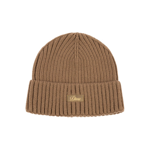 Dime Cursive Rib Beanie Bonnet - Coffee - Streetart.fr