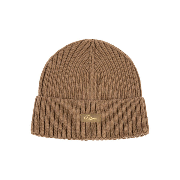 Dime Cursive Rib Beanie Bonnet - Coffee - Streetart.fr