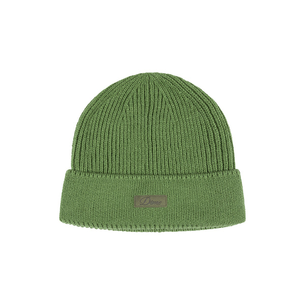 Dime Cursive Rib Beanie Bonnet - Khaki Green - Streetart.fr