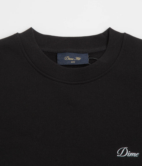 Dime Cursive Small Logo Crewneck - Black - Streetart.fr