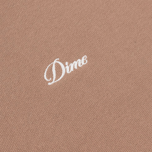 Dime Cursive Small Logo Crewneck Sweatshirt - Sepia - Streetart.fr