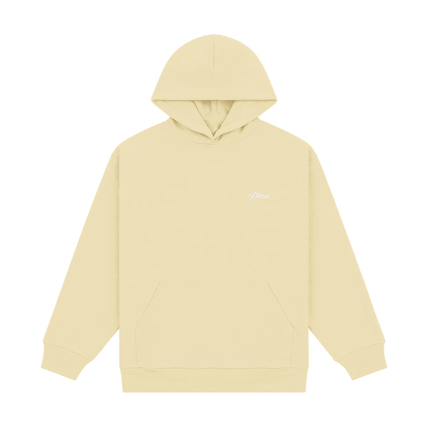 Dime Cursive Small Logo Hoodie Sweat A Capuche - Cloud Cream - Streetart.fr