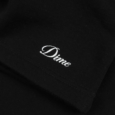 Dime Cursive Small Logo Sweatshort - Black - Streetart.fr