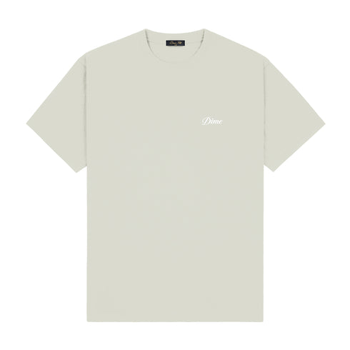 Dime Cursive Small Logo T-Shirt - Charcoal Moss - Streetart.fr