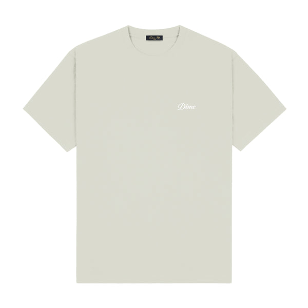Dime Cursive Small Logo T-Shirt - Charcoal Moss - Streetart.fr