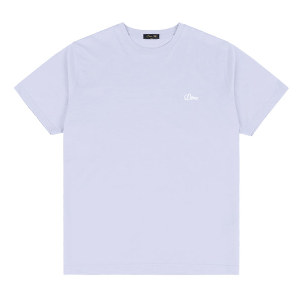 Dime Cursive Small Logo T-shirt - Gray Lavender - Streetart.fr