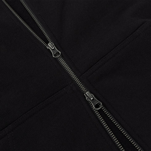 Dime Cursive Small Logo Zip Hoodie Sweat A Capuche - Black - Streetart.fr