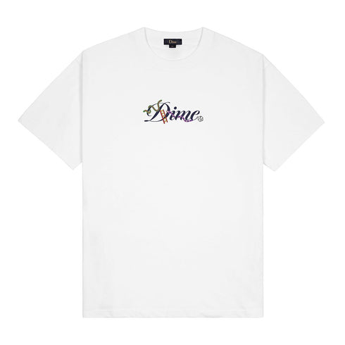 Dime Cursive Snake T-Shirt - White - Streetart.fr