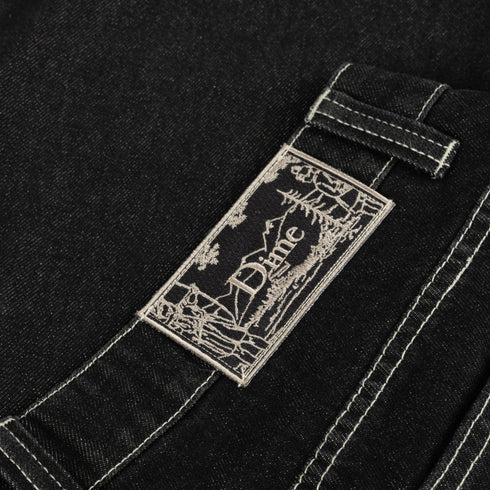 Dime Denim Short - Black Washed - Streetart.fr
