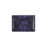 Dime Embossed Leather Cardholder - Purple Snake - Streetart.fr