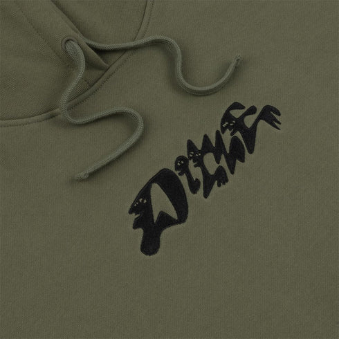 Dime Happy Hoodie Sweat A Capuche - Army Green - Streetart.fr