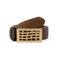 Dime Heavyweight Leather Belt Ceinture - Brown - Streetart.fr