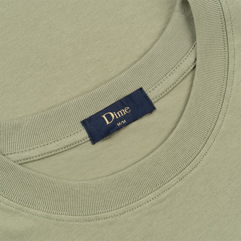 Dime Icy Cursive T - Shirt - Warm Khaki - Streetart.fr