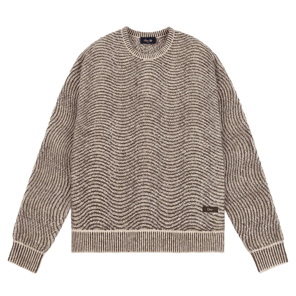 Dime Mohair Wave Knit Sweatshirt - Camel - Streetart.fr