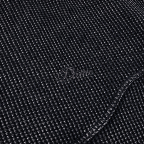 Dime Premium Waffle Zip Hoodie Sweat A Capuche - Faded Black - Streetart.fr