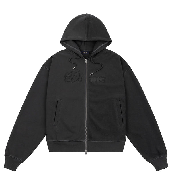 Dime Reverse French Terry Zip Hood Sweat A Capuche Zip - Vintage Black - Streetart.fr