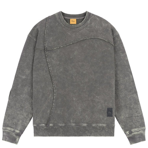 Dime Reverse Stich Crewneck Sweatshirt - Charcoal Washed - Streetart.fr