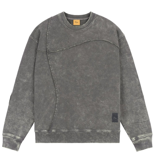Dime Reverse Stich Crewneck Sweatshirt - Charcoal Washed - Streetart.fr