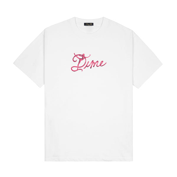 Dime Satin T-Shirt - White - Streetart.fr