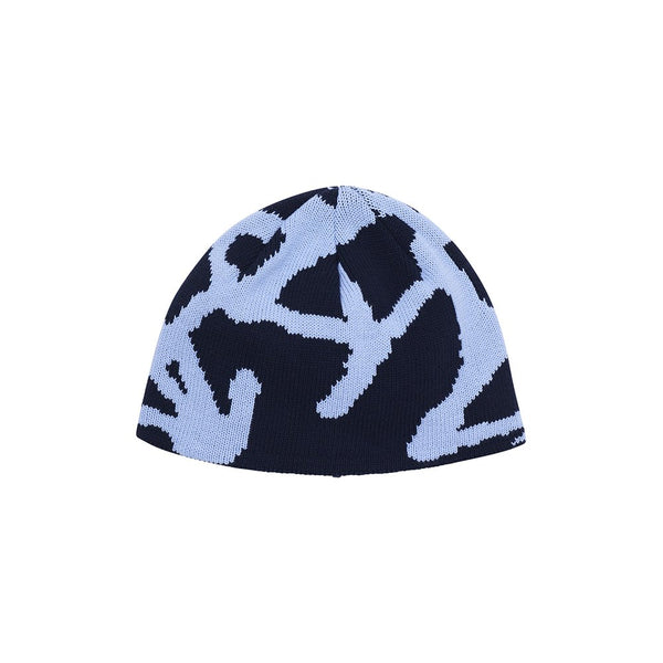 Gramicci Burly Runningman Beanie Bonnet - Splatter Blue - Streetart.fr