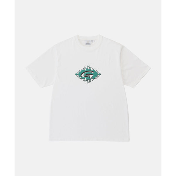 Gramicci Flames T-Shirt - White - Streetart.fr