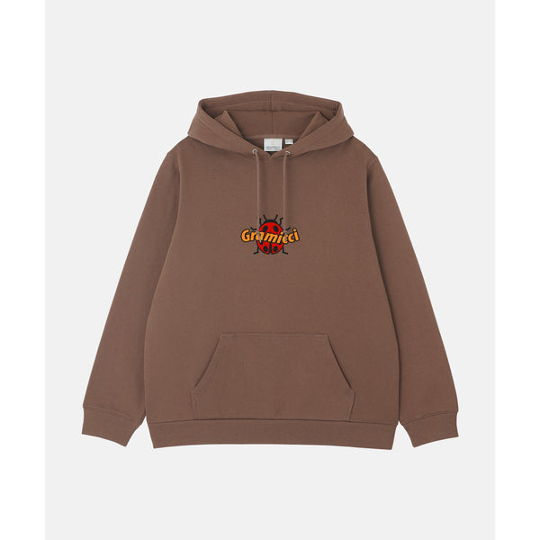 Gramicci Ladybug Hooded Sweatshirt - Brown - Streetart.fr