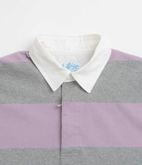 Gramicci Langdon Rugby Shirt - Heather / Purple - Streetart.fr