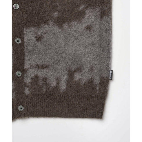 Gramicci Mohair Splatter Cardigan - Slate Splatter - Streetart.fr