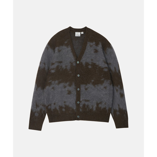 Gramicci Mohair Splatter Cardigan - Slate Splatter - Streetart.fr