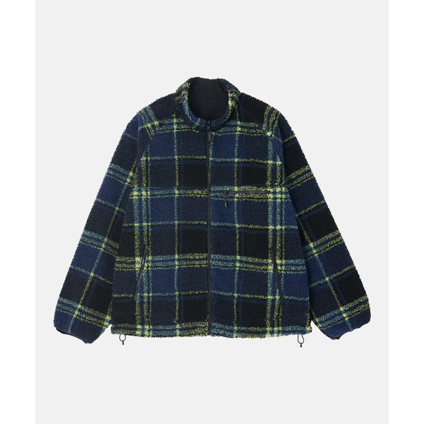 Gramicci Reversible Sherpa Plaid Jacket - Plaid / Black - Streetart.fr