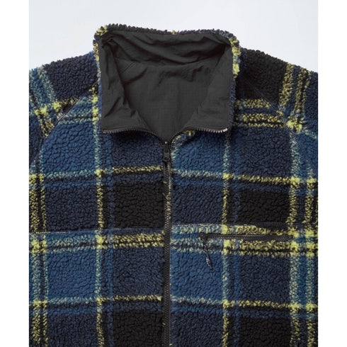 Gramicci Reversible Sherpa Plaid Jacket - Plaid / Black - Streetart.fr