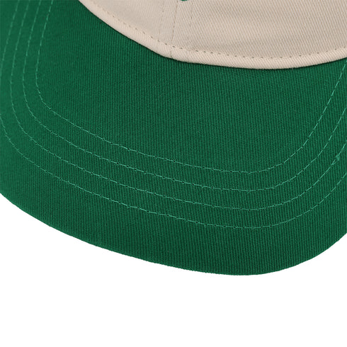 Helas Classic Two-Tone Cap - Beige / Green - Streetart.fr
