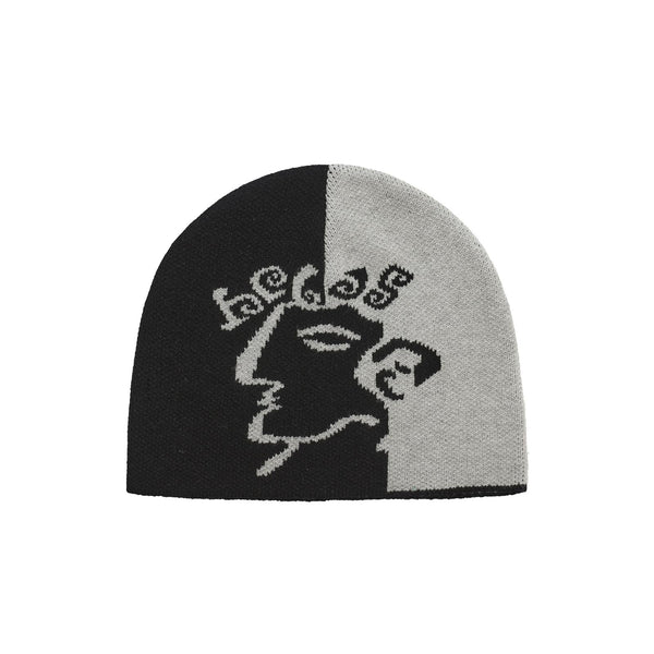 Helas Dieu Grec Beanie Bonnet - Black / Grey - Streetart.fr