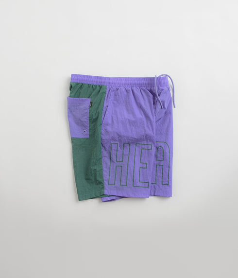 Helas Negative Swim Short - Purple / Green - Streetart.fr