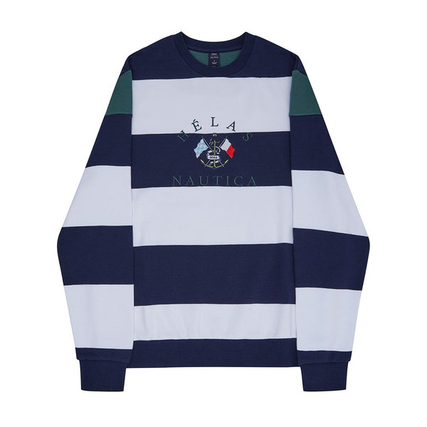Helas X Nautica Crewneck Sweatshirt - Navy / White - Streetart.fr