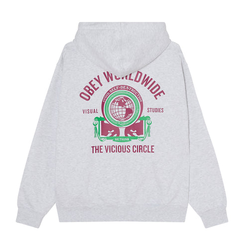 Obey Vicious Circle Hood - Heather Grey