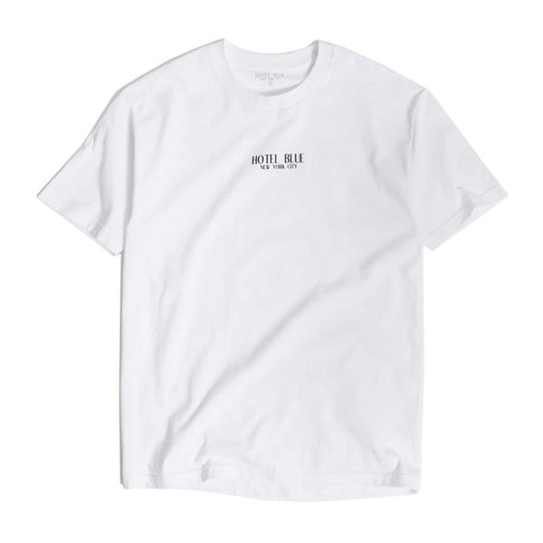 Hotel Blue Logo T-Shirt - White - Streetart.fr