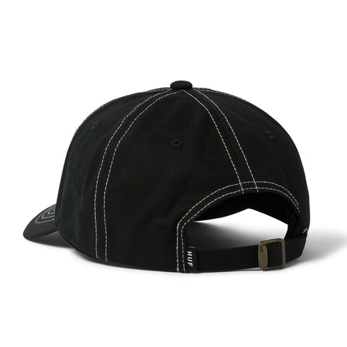 Huf Arch Logo 6 Panel Cv Hat Casquette - Black - Streetart.fr