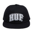 Huf Cap Classic Arch Snapback - Black / White - Streetart.fr