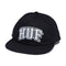 Huf Cap Classic Arch Snapback - Black / White - Streetart.fr