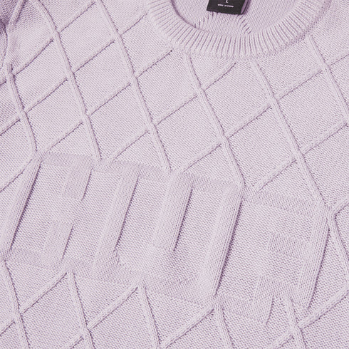 Huf Grid Sweat Crew Sweatshirt - Dust Purple - Streetart.fr