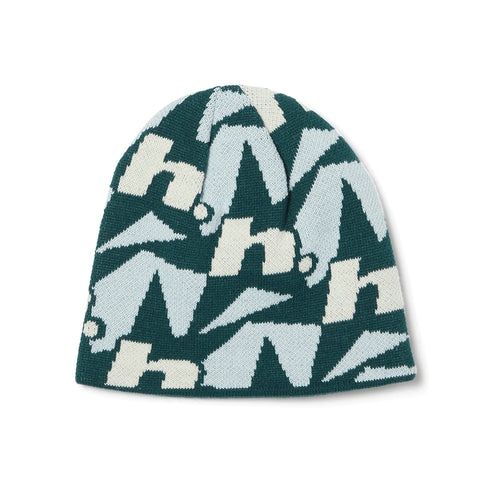 Huf H Star Repeat Skull Beanie Bonnet - Ice Blue - Streetart.fr