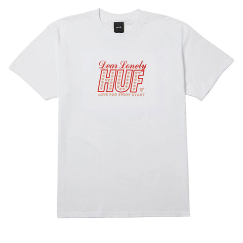 Huf Lonely Hearts - White - Streetart.fr