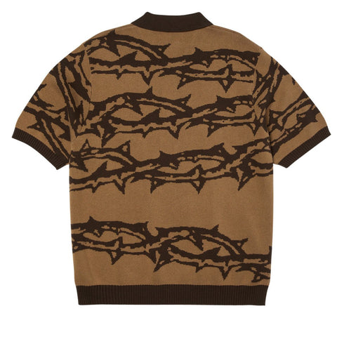 Huf Polo Fantasies Knit - Brown - Streetart.fr