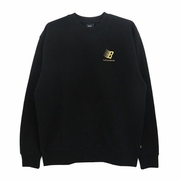 Huf X Bronze Sweat Huf X Bronze Sweat Crew - Black — sweatshirt