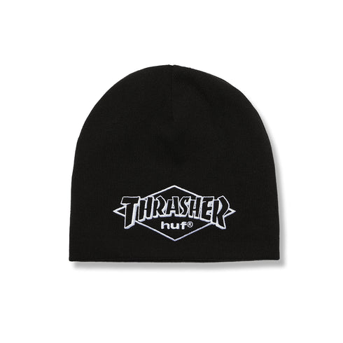 Huf X Thrasher Meltdown Reversible Beanie Bonnet - Black - Streetart.fr